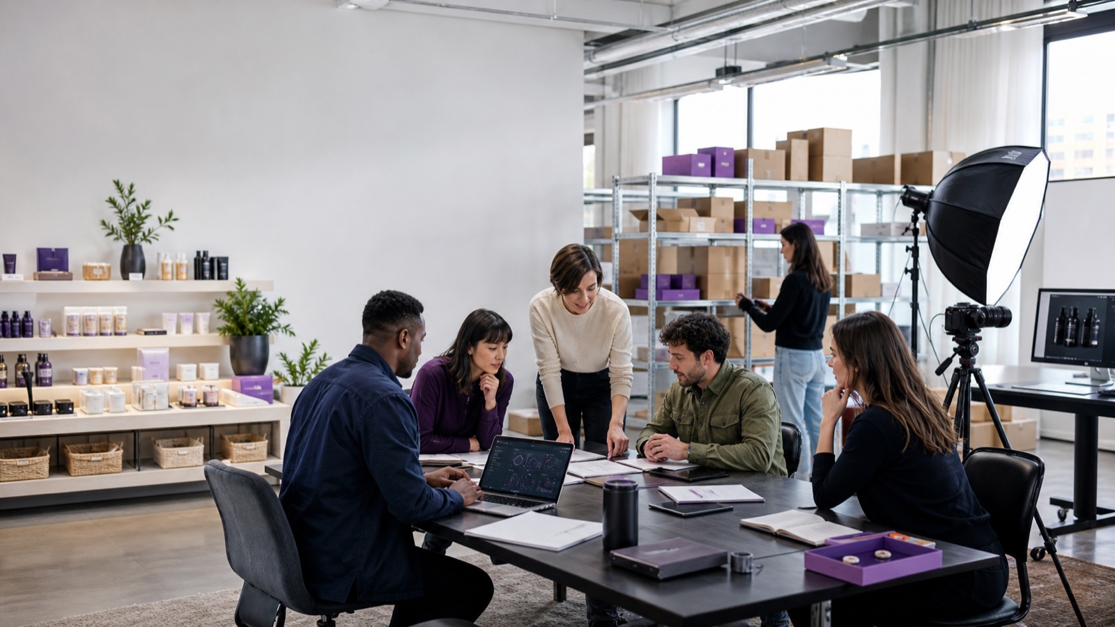 A team bringing their products, tools, and day-to-day operations together.